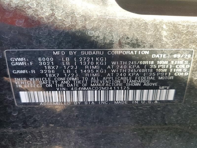 2021 SUBARU ASCENT PREMIUM 13