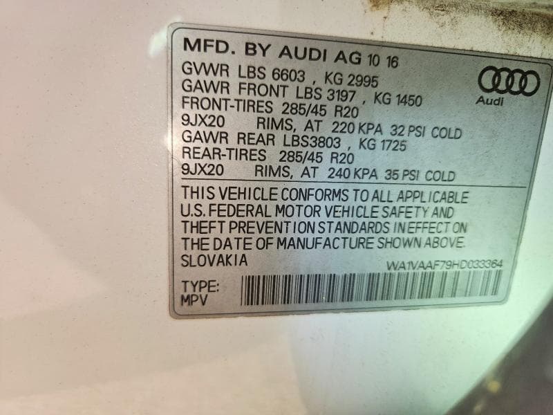 2017 AUDI Q7 PRESTIGE 12