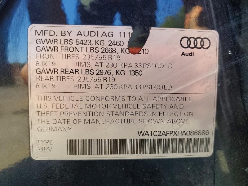 2017 AUDI Q5 PREMIUM 14