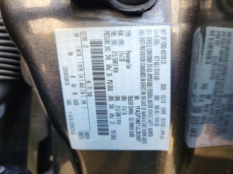2018 FORD FOCUS SEL 12