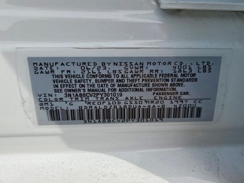 2023 NISSAN SENTRA SV 12