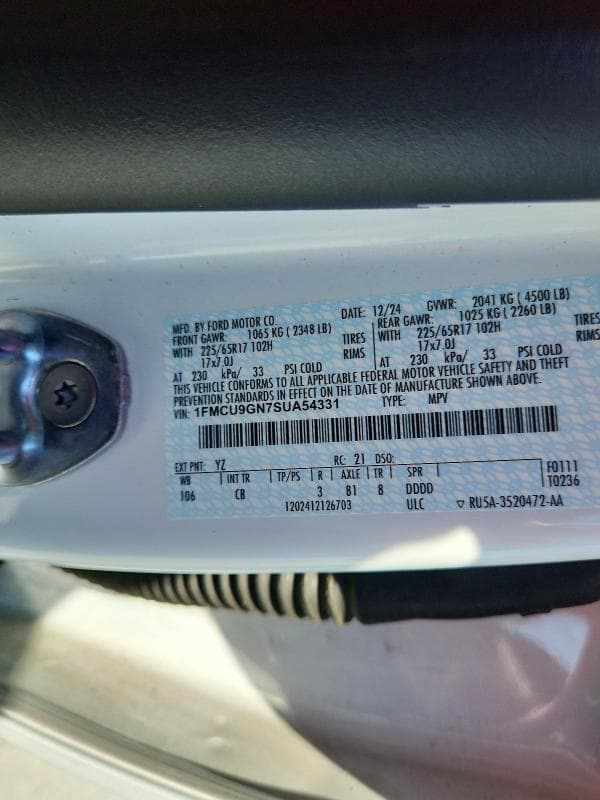 2025 FORD ESCAPE ACTIVE 13