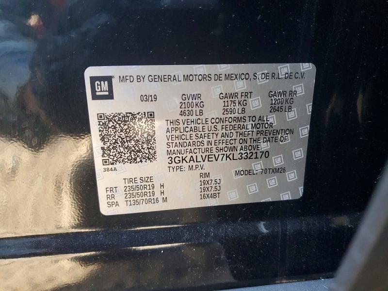 2019 GMC TERRAIN SLT 14