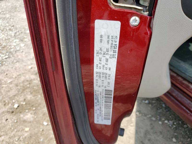 2018 DODGE GRAND CARAVAN SXT 13