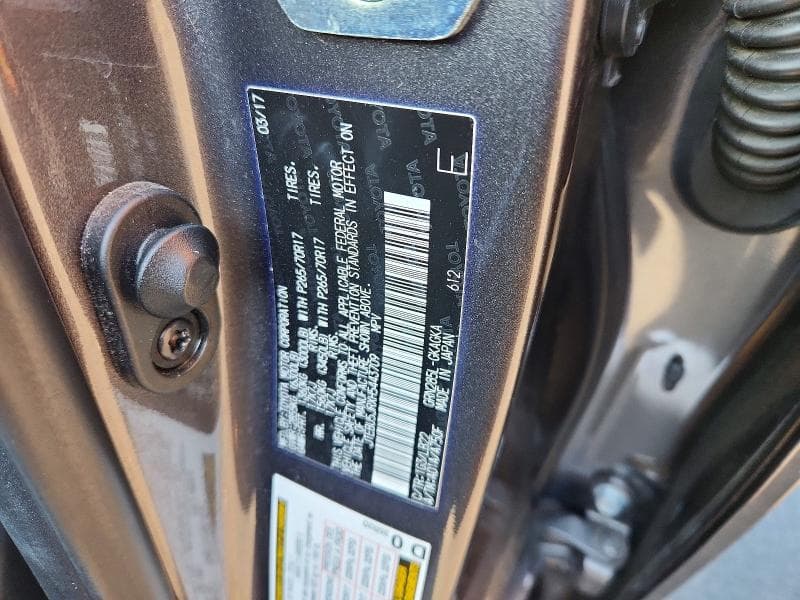 2017 TOYOTA 4RUNNER SR5 PREMIUM 12