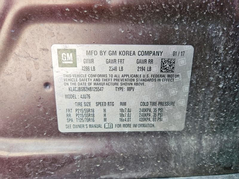2017 BUICK ENCORE PREFERRED II 13