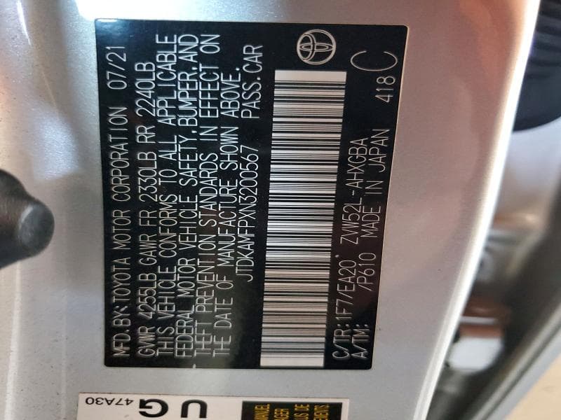 2022 TOYOTA PRIUS PRIME XLE 12