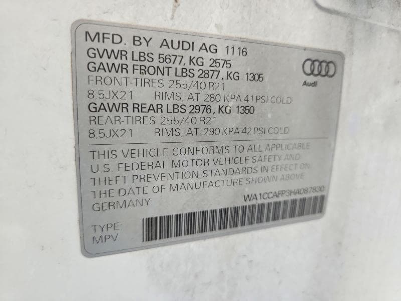 2017 AUDI SQ5 PREMIUM PLUS 14