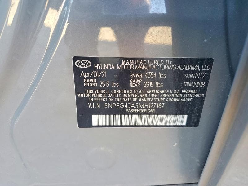 2021 HYUNDAI SONATA SE 12