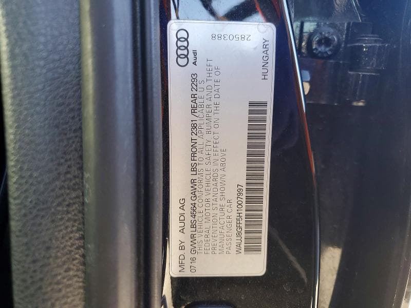 2017 AUDI A3 PREMIUM PLUS 13
