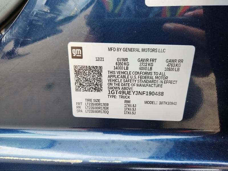 2022 GMC SIERRA K3500 SLT 12