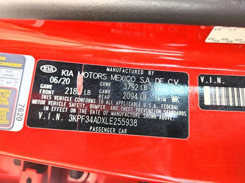 2020 KIA FORTE GT LINE 12