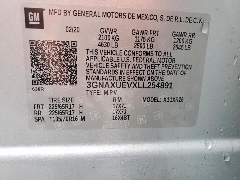 2020 CHEVROLET EQUINOX LT 13