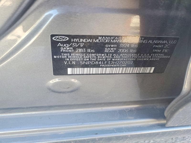 2018 HYUNDAI ELANTRA SEL 13