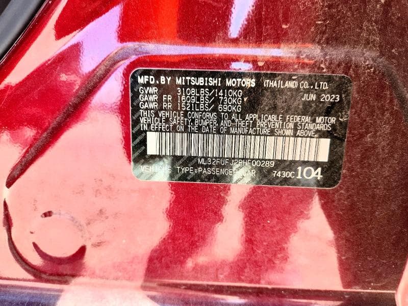 2024 MITSUBISHI MIRAGE G4 ES 12