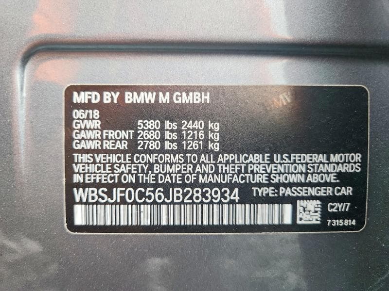 2018 BMW M5 12