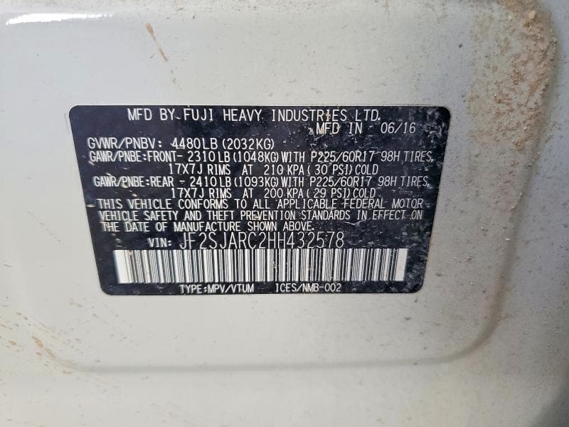 2017 SUBARU FORESTER 2.5I LIMITED 13