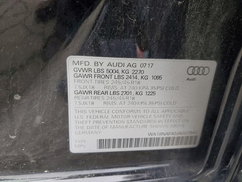 2018 AUDI A4 ALLROAD PREMIUM PLUS 13