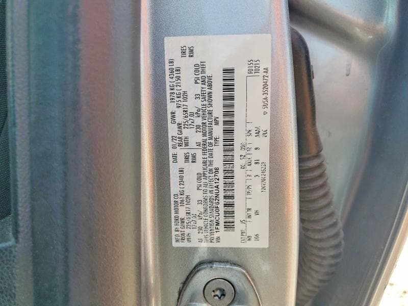 2022 FORD ESCAPE S 14