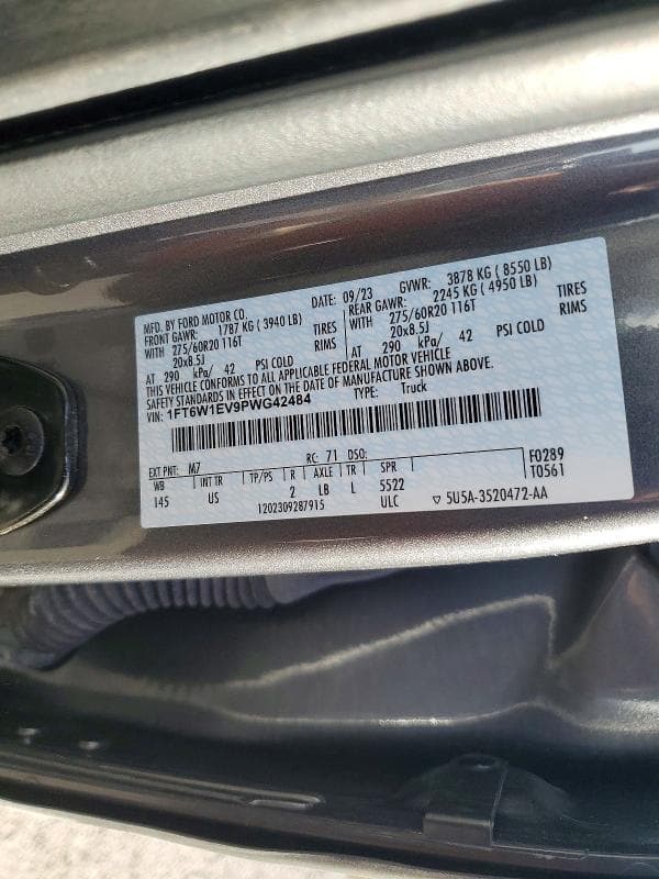 2023 FORD F150 LIGHTNING PRO 12