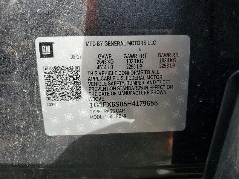 2017 CHEVROLET BOLT EV PREMIER 13