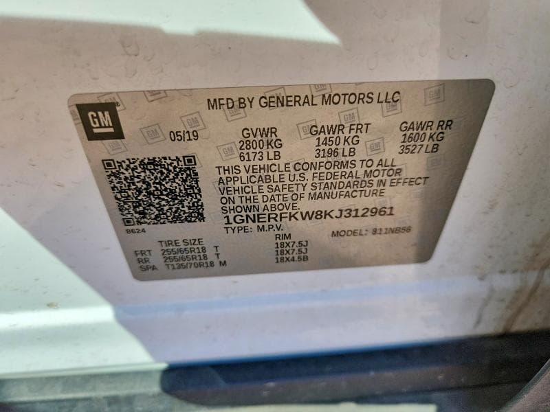 2019 CHEVROLET TRAVERSE LS 12