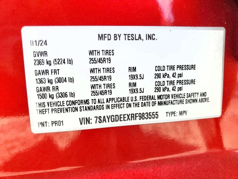 2024 TESLA MODEL Y 14