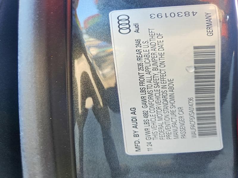 2025 AUDI A5 PREMIUM PLUS 45 12