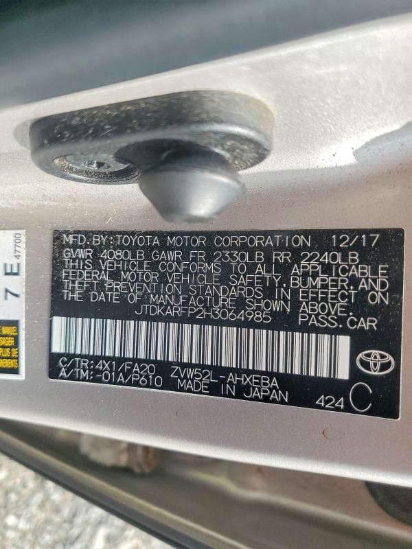 2017 TOYOTA PRIUS PRIME PLUS 13