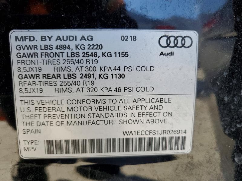 2018 AUDI Q3 PREMIUM 13