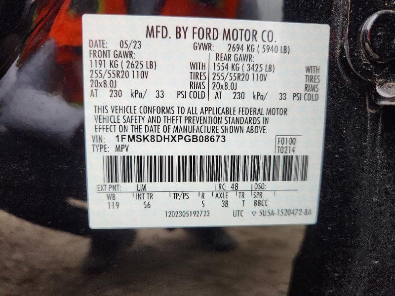 2023 FORD EXPLORER XLT 14