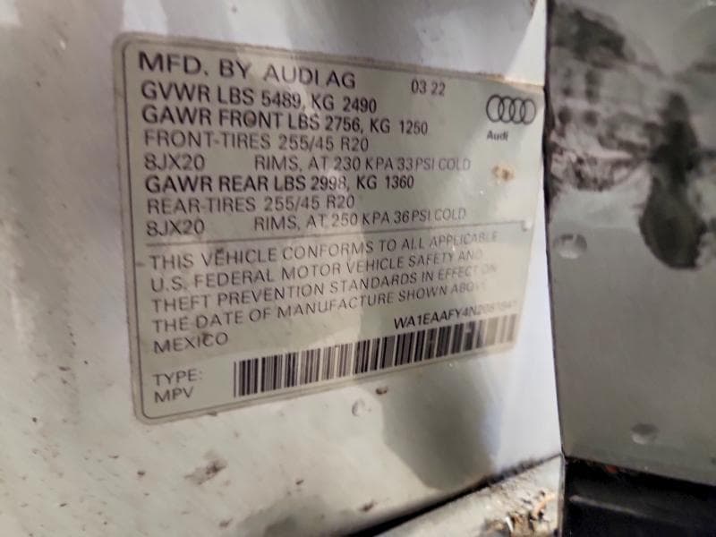 2022 AUDI Q5 PREMIUM PLUS 45 13
