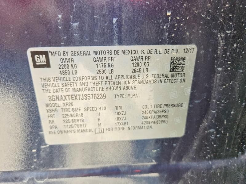 2018 CHEVROLET EQUINOX LT 13