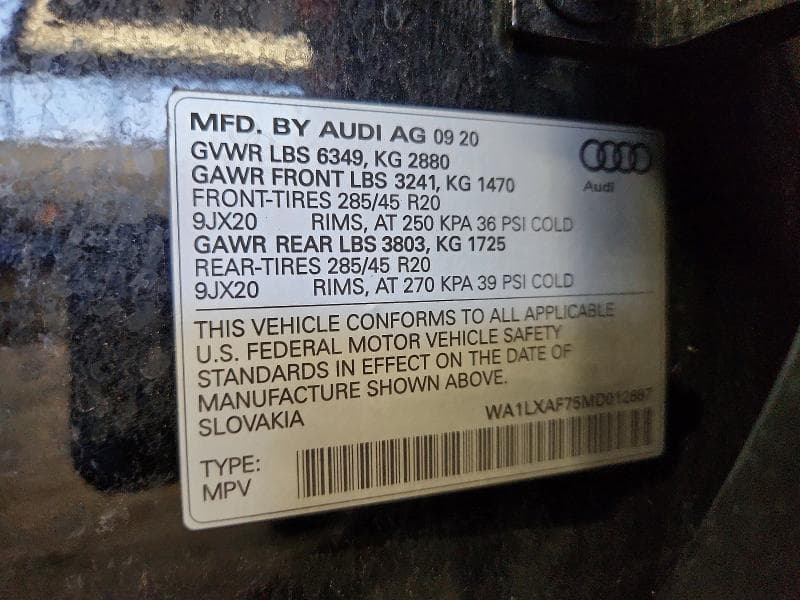 2021 AUDI Q7 PREMIUM PLUS 13