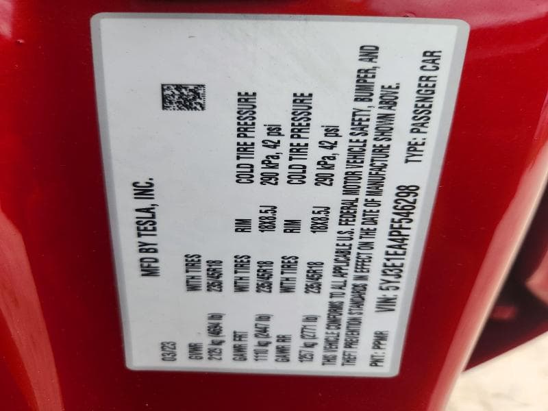 2023 TESLA MODEL 3 13