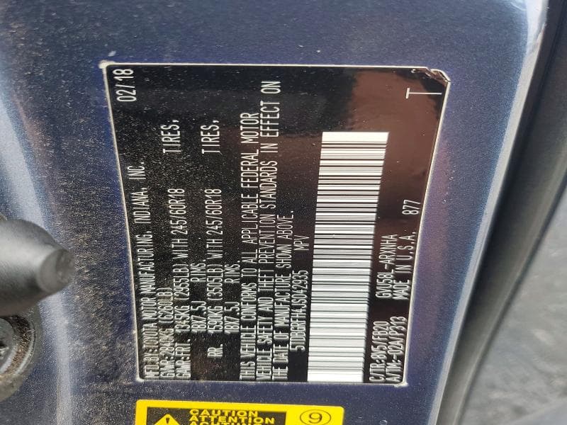 2018 TOYOTA HIGHLANDER HYBRID LE 13
