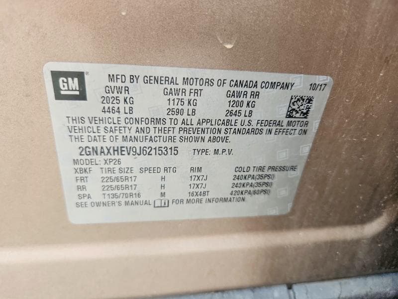 2018 CHEVROLET EQUINOX LS 13