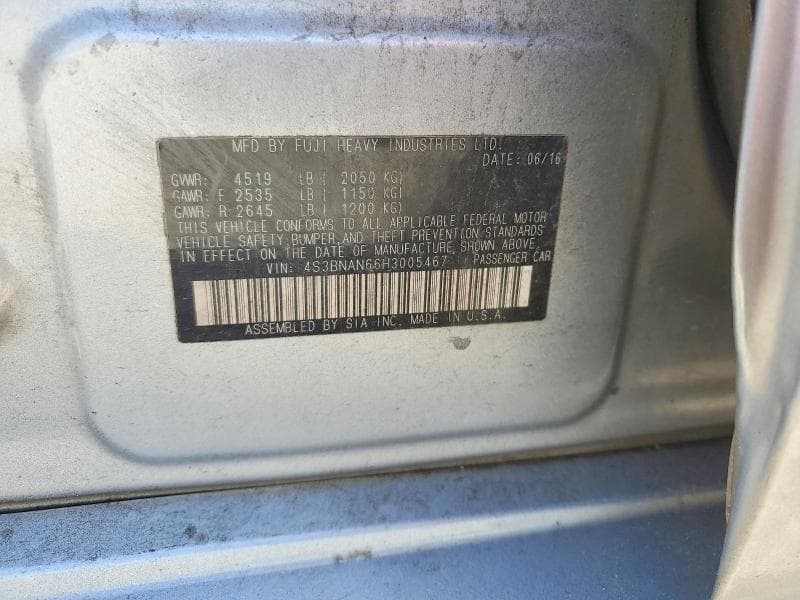 2017 SUBARU LEGACY 2.5I LIMITED 12