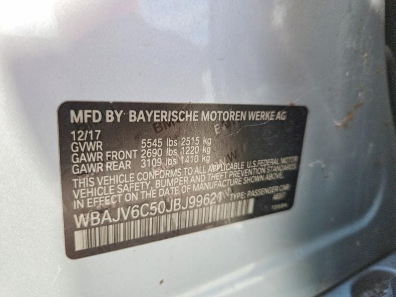 2018 BMW 640 XIGT 12