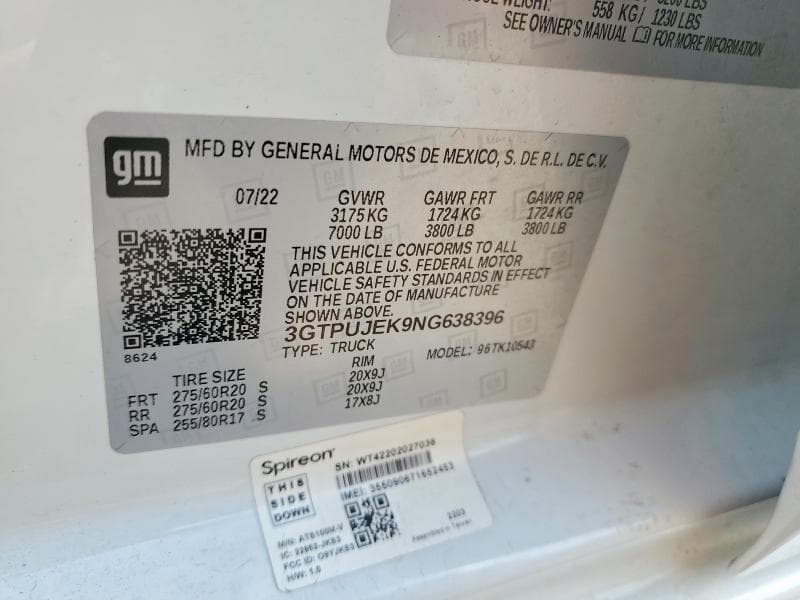 2022 GMC SIERRA K1500 ELEVATION-L 13