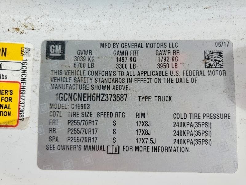 2017 CHEVROLET SILVERADO C1500 12