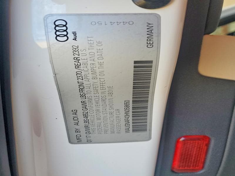 2017 AUDI A4 PREMIUM 12