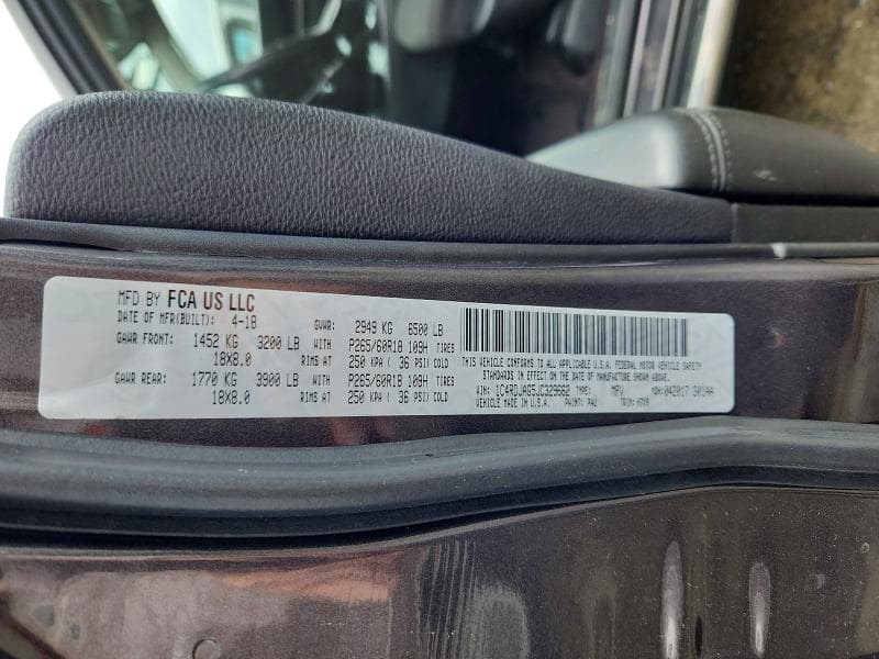2018 DODGE DURANGO SXT 13