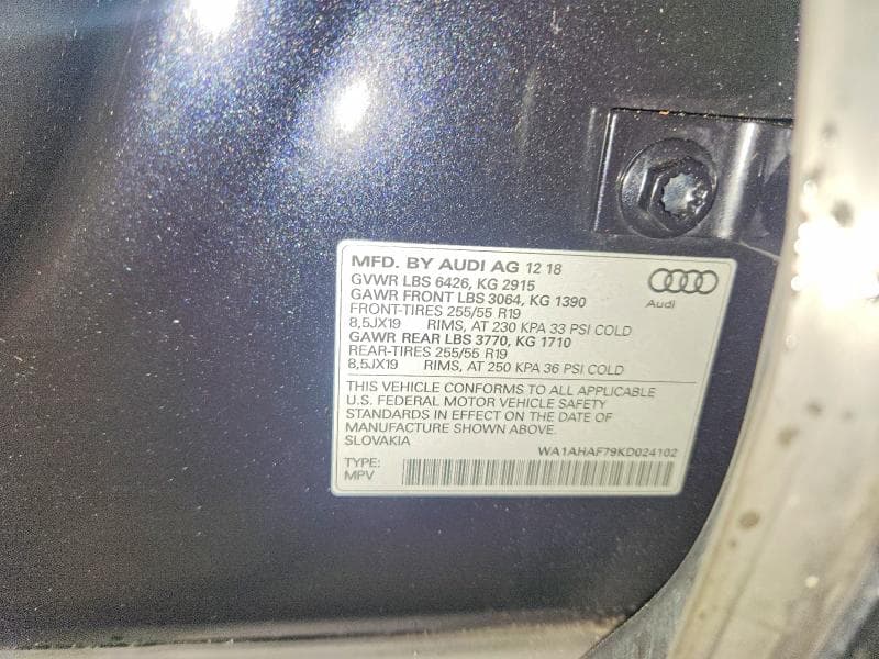 2019 AUDI Q7 PREMIUM 13