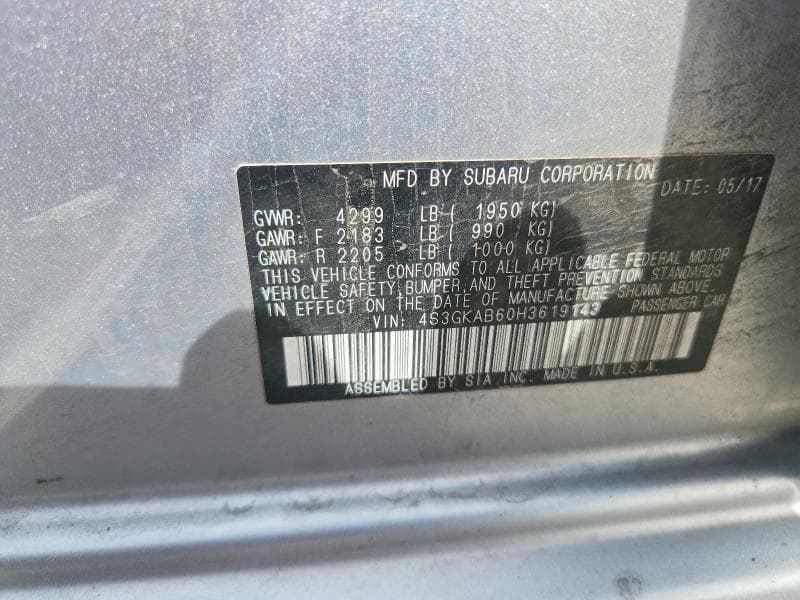 2017 SUBARU IMPREZA PREMIUM 12