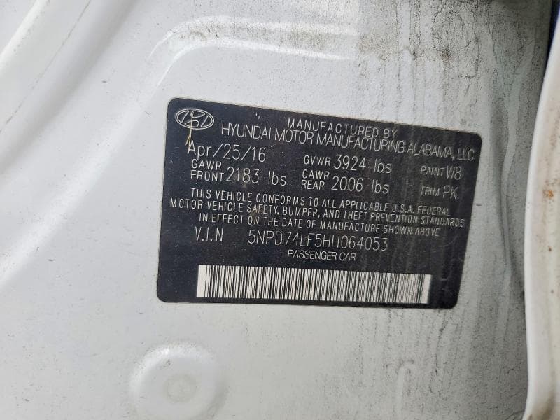 2017 HYUNDAI ELANTRA SE 12