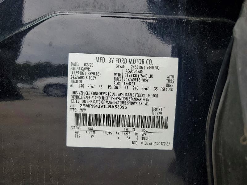 2020 FORD EDGE SEL 13