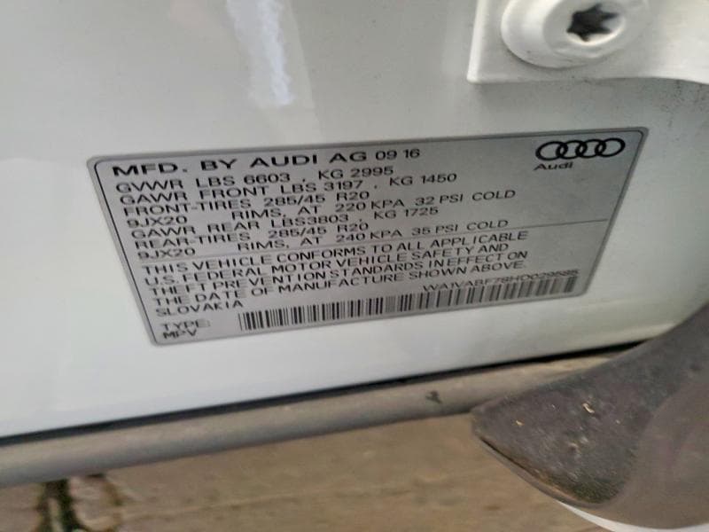 2017 AUDI Q7 PRESTIGE 13