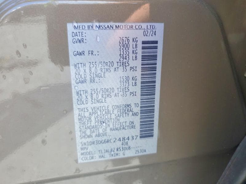 2024 NISSAN PATHFINDER PLATINUM 13