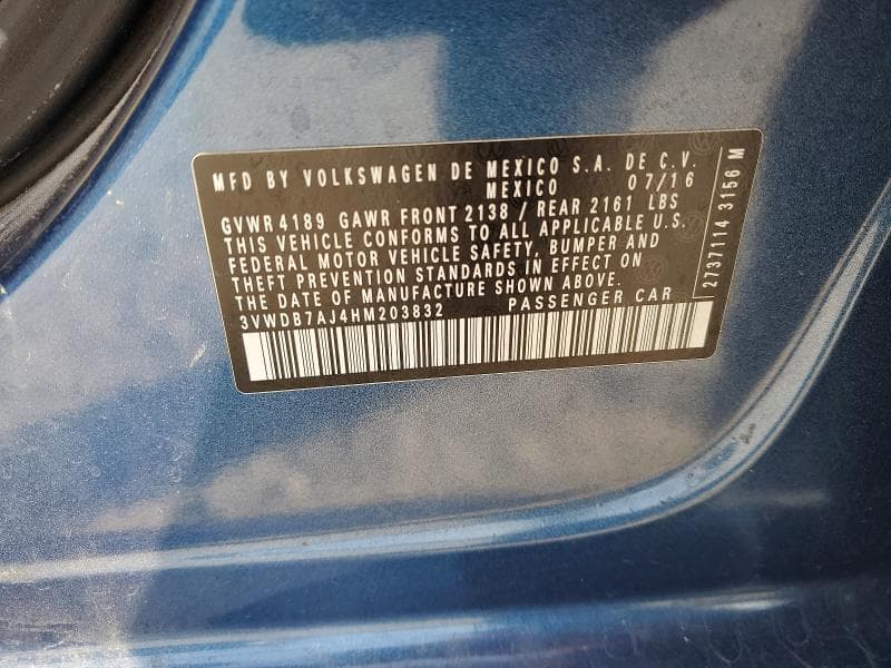 2017 VOLKSWAGEN JETTA SE 12
